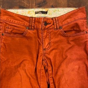 Prana corduroy pants size 0